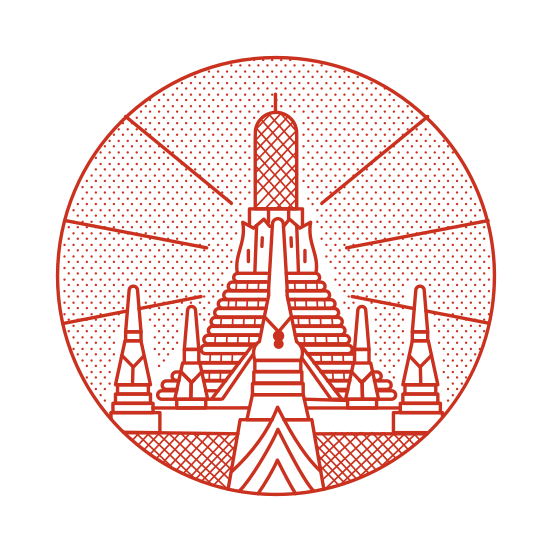 Arun Temple, Pagoda, Landmark, Building, Structure, illustration