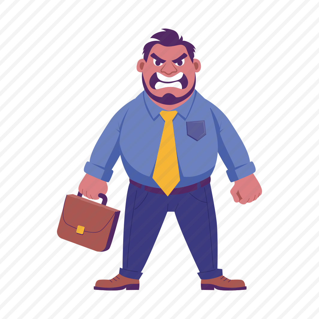 Angry Boss, Frustrated, Furious, Enraged, Clenched Teeth, preview