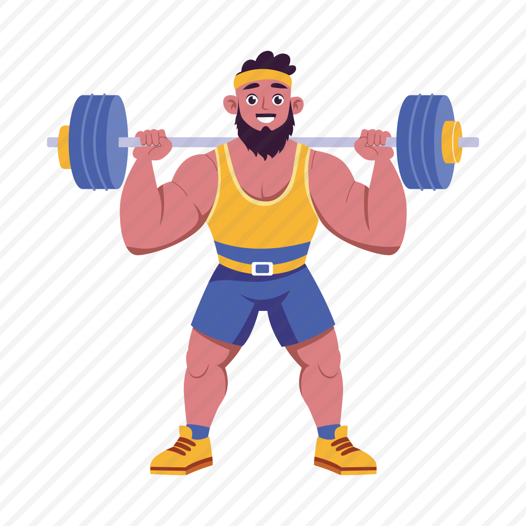 Bodybuilder, Weightlifting, Workout, Fitness, Character preview