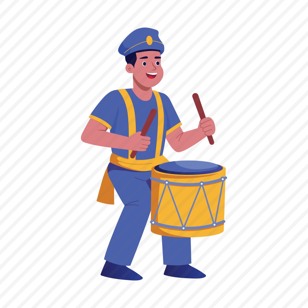 Drummer, Drumbeat, Musician, Music Band, Character preview