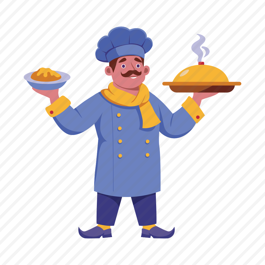 French Chef, Expert Cook, Serving, Professional, Character preview