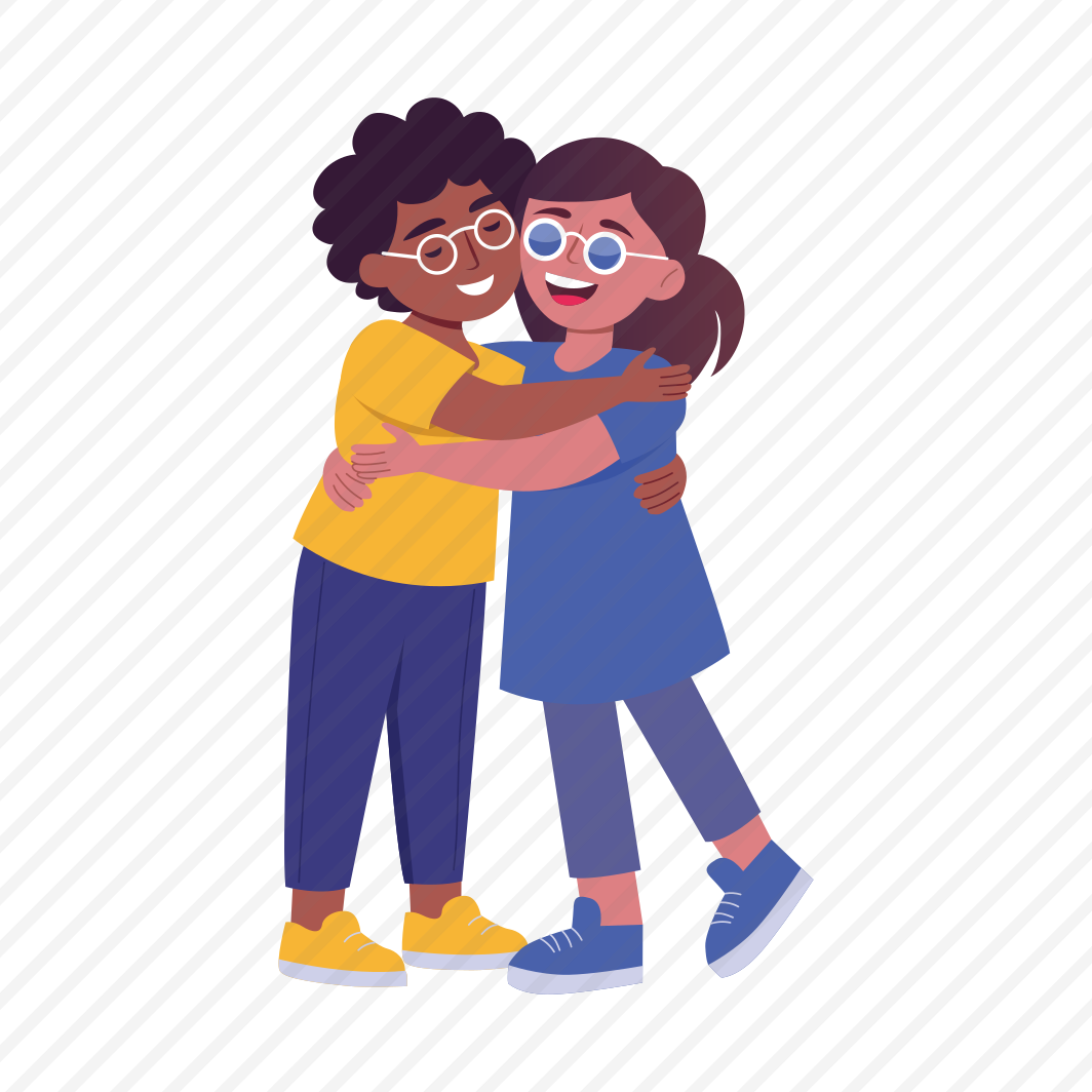 Hugging Friend, Best Friends, Friendship, Togetherness, Happy preview