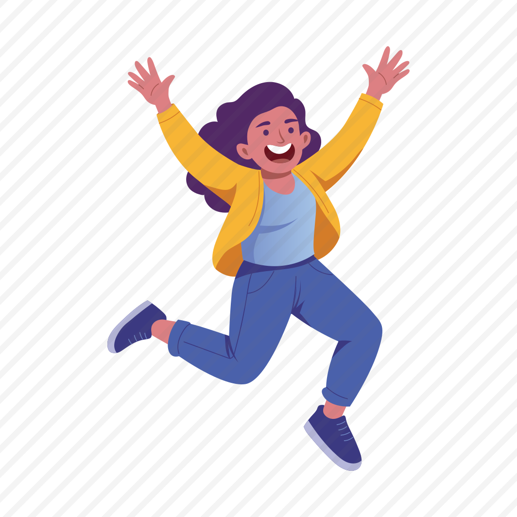 Jumping, Happy, Enjoying, Excitement, Exhilaration, preview