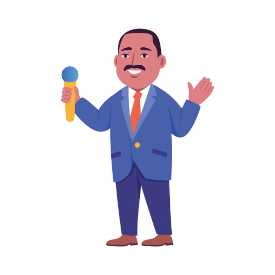 Minister, Politician, Chairperson, Speech, Orator illustration