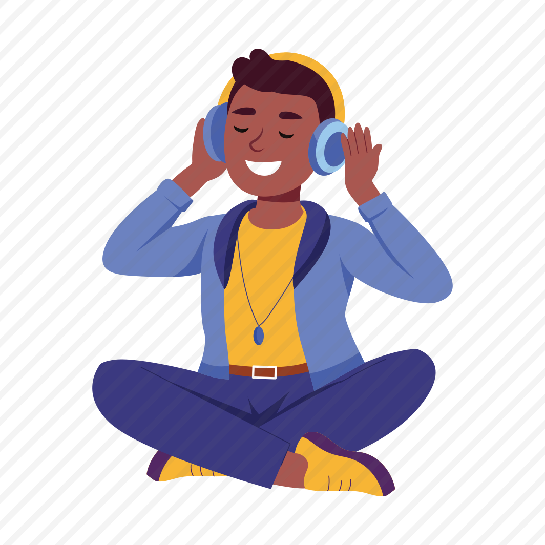Music Lover, Listening, Enjoying, Happy, Character preview