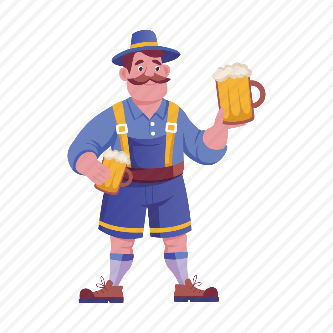 Oktoberfest, Festival, Drink, Beer, Celebration, Character preview