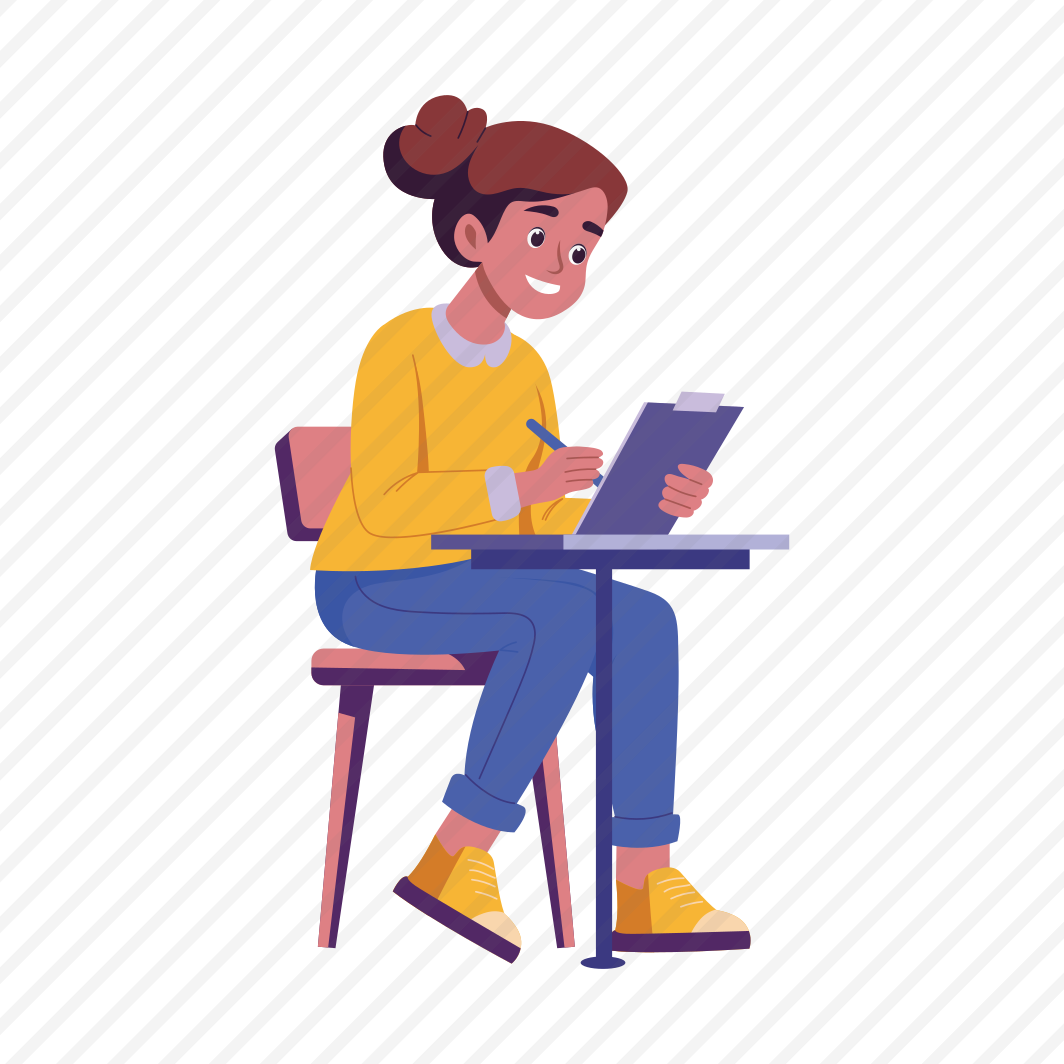 Person Journaling, Writing, Noting, Memo, Character preview