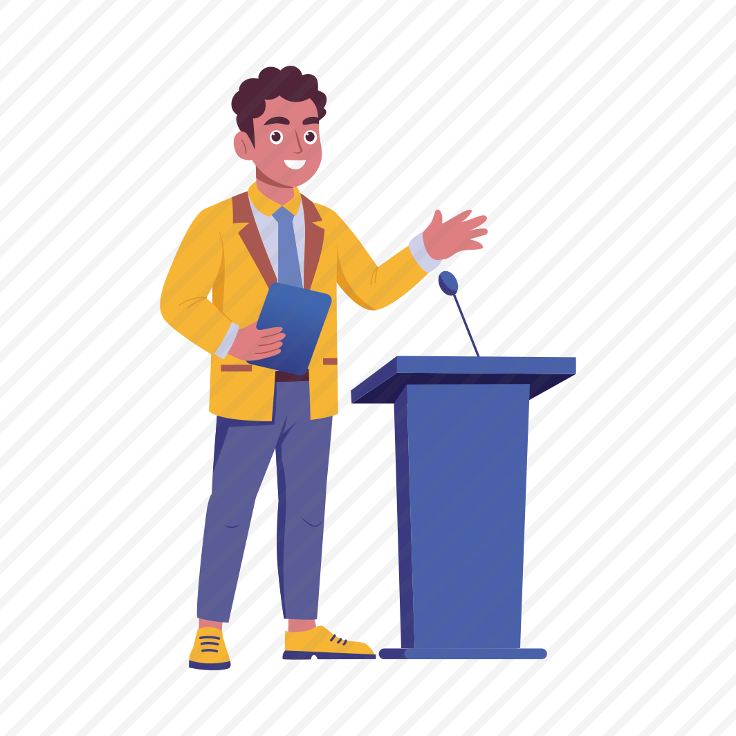 Presenter, Orator, Speaker, Announcer, Host, preview