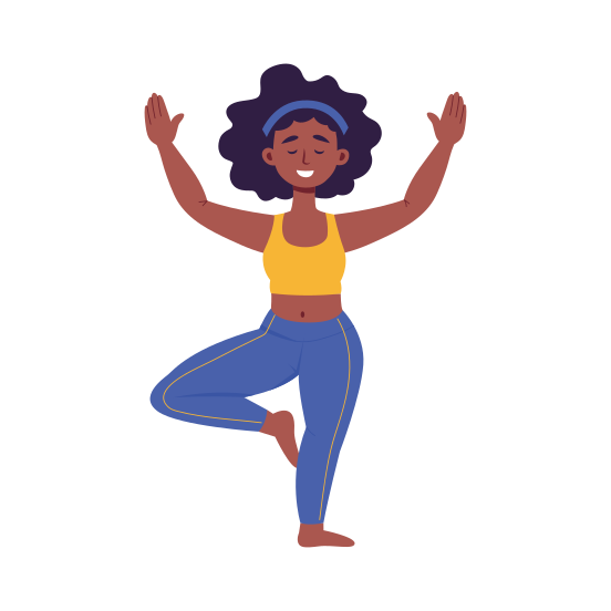 Yoga, Exercise, Meditation, Exertion, Leg Balancing illustration