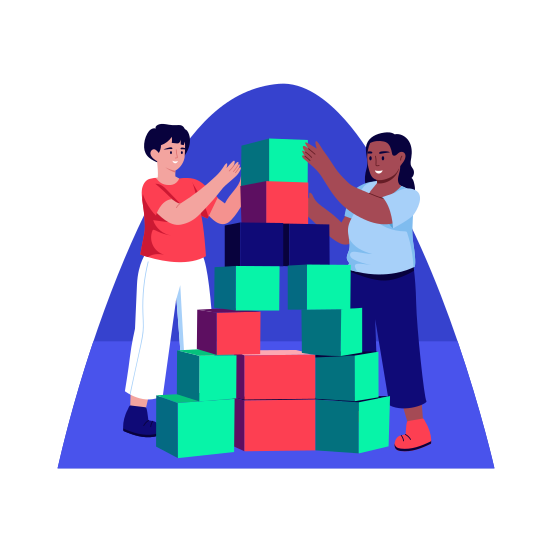 Building Blocks, Playing, Plaything, Game, Creativity, illustration