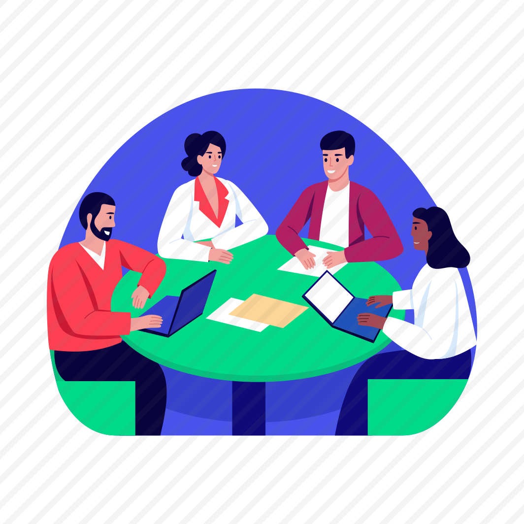 Business Discussion, Meeting, Conversation, Group Talk, Leadership preview