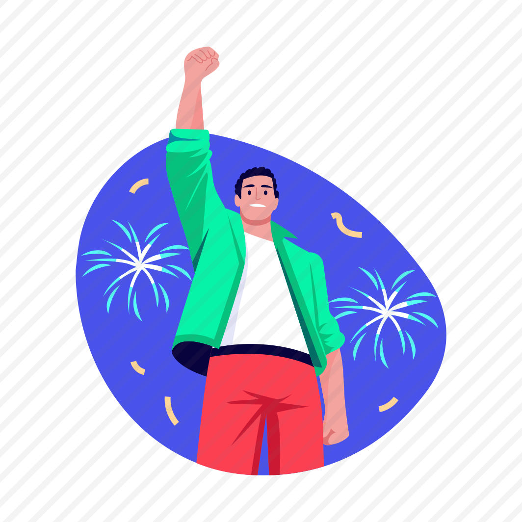 Celebrating, Raised Hand, Success, Leader, Leadership preview