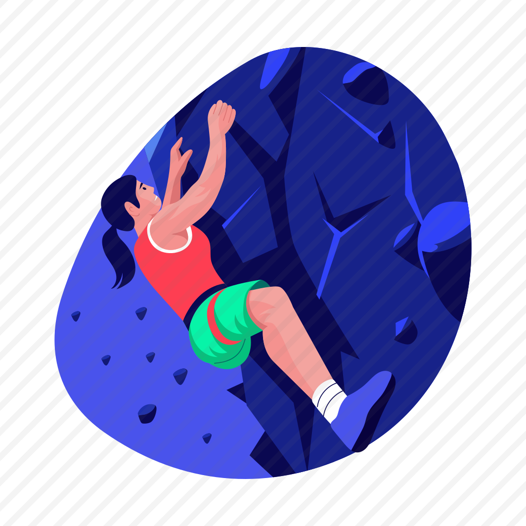 Challenge, Hardship, Climbing, Mountaineering, Character preview