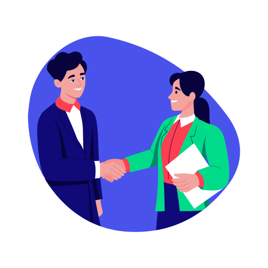 Handshake, Greeting, Deal, Trust, Partnership illustration