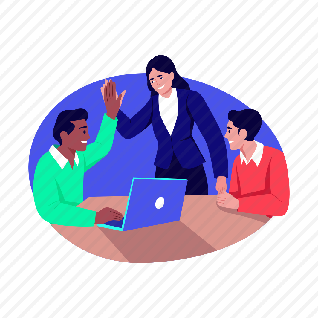 High Five, Boss Lady, Businesswoman, Celebrating,  Leadership preview