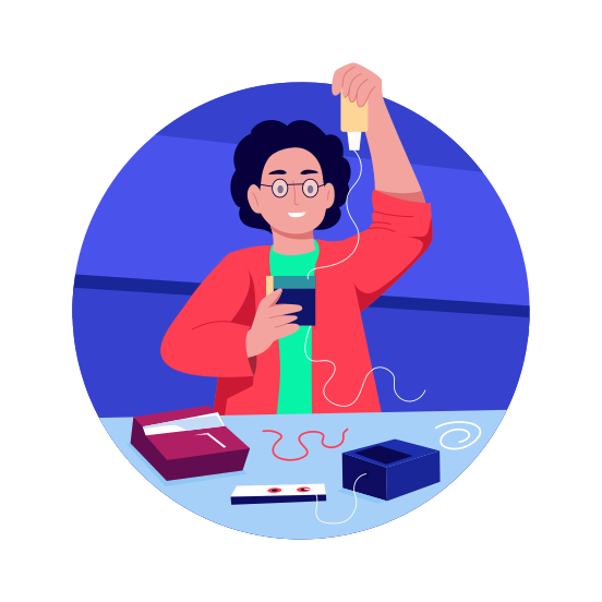 Innovator, Scientist, Researcher, Experiment, Lab Work illustration