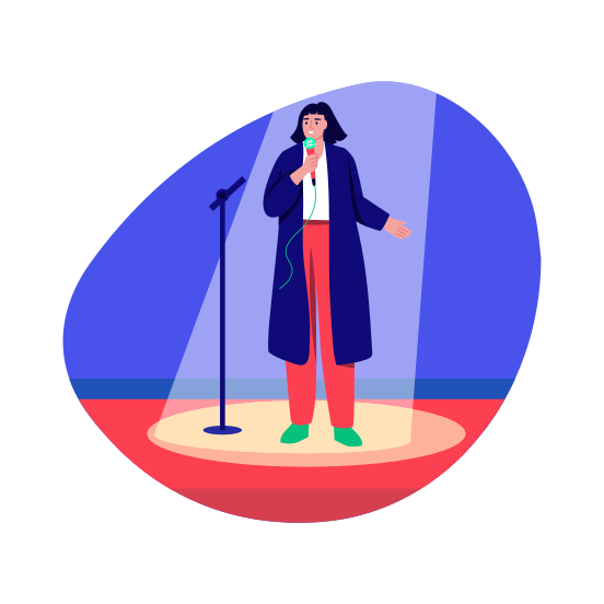 Leader Speech, Oration, Motivational Speaker, Address, Leadership illustration