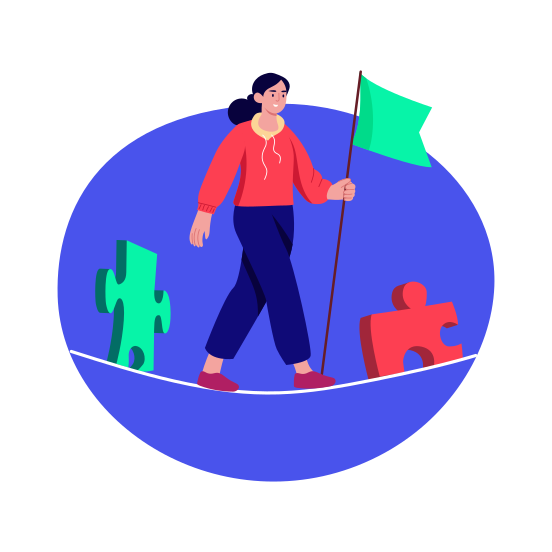 Leadership Challenge, Hurdle, Hardship, Leadership, Mentorship illustration