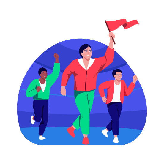 Leadership, Mentorship, Guidance, Protesting, Activism illustration