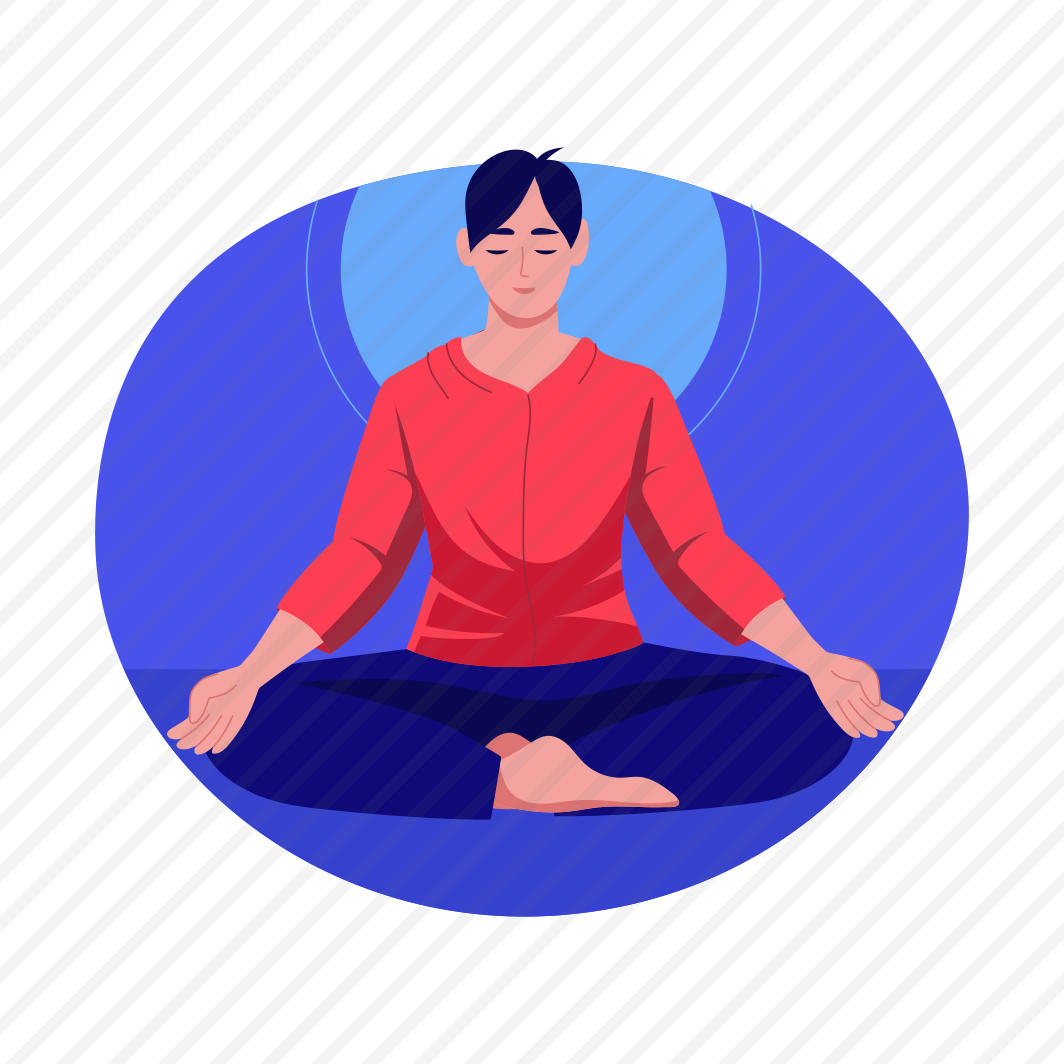 Meditating, Yoga, Concentration, Mediation, Character preview