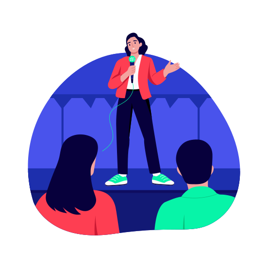 Motivational Speaker, Public Speaker, Oration, Speech, Address illustration