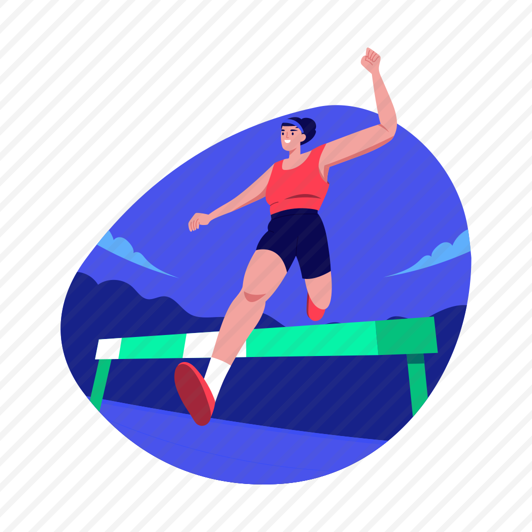 Overcoming, Challenge, Hurdle, Obstacle, Running preview