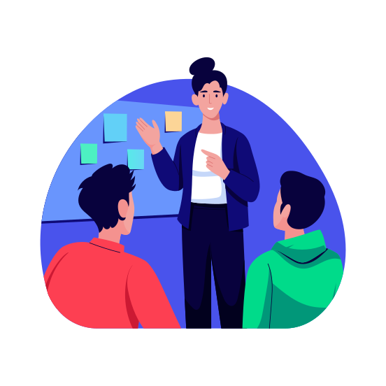 Planning, Discussion, Meeting, Strategy, Leadership illustration