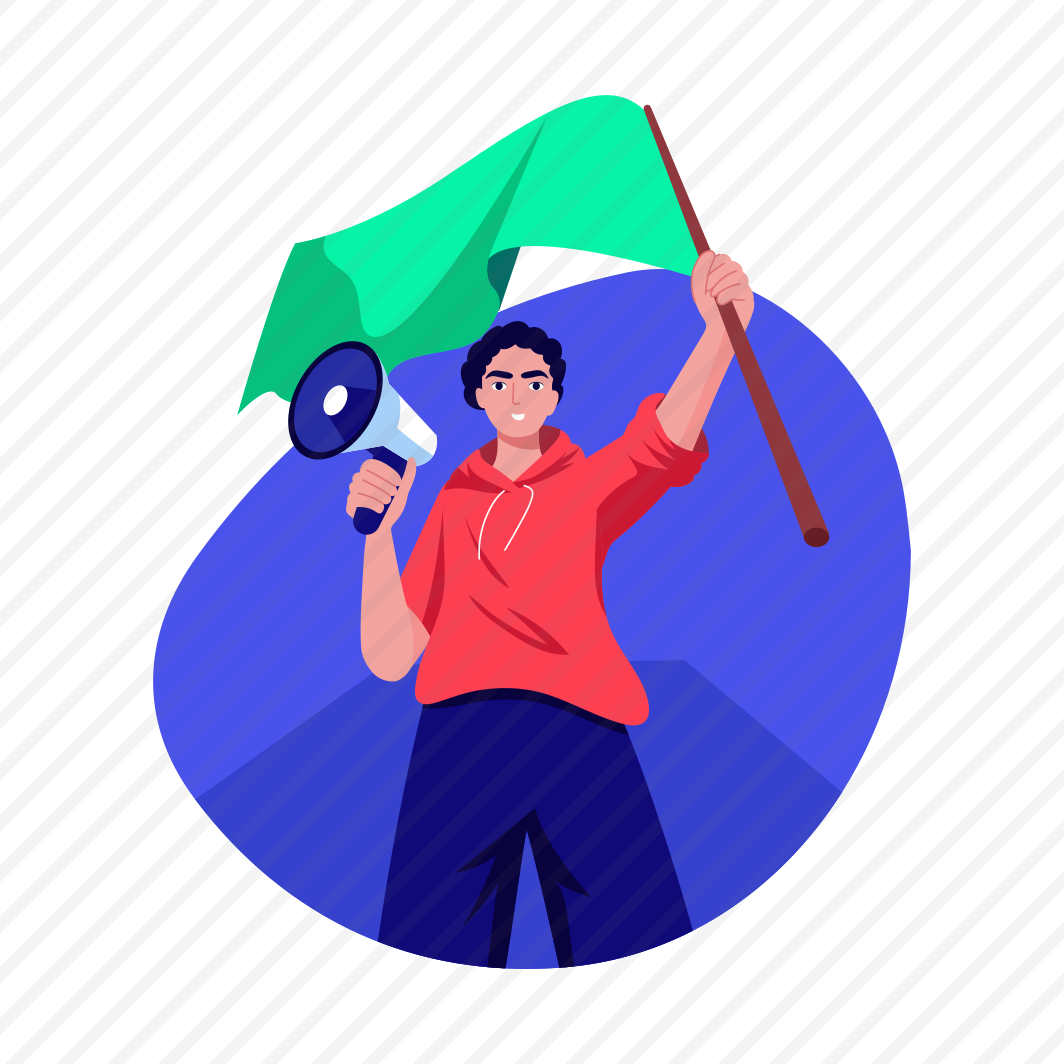 Protest Flag, Demonstration, Advocacy, Activism, Pennant preview