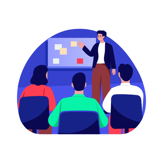 Skill Training, Leadership, Meeting, Discussion, Mentorship illustration