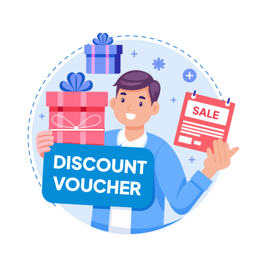 Discount Voucher, Tickets, Rebate, Promotion, Card, illustration