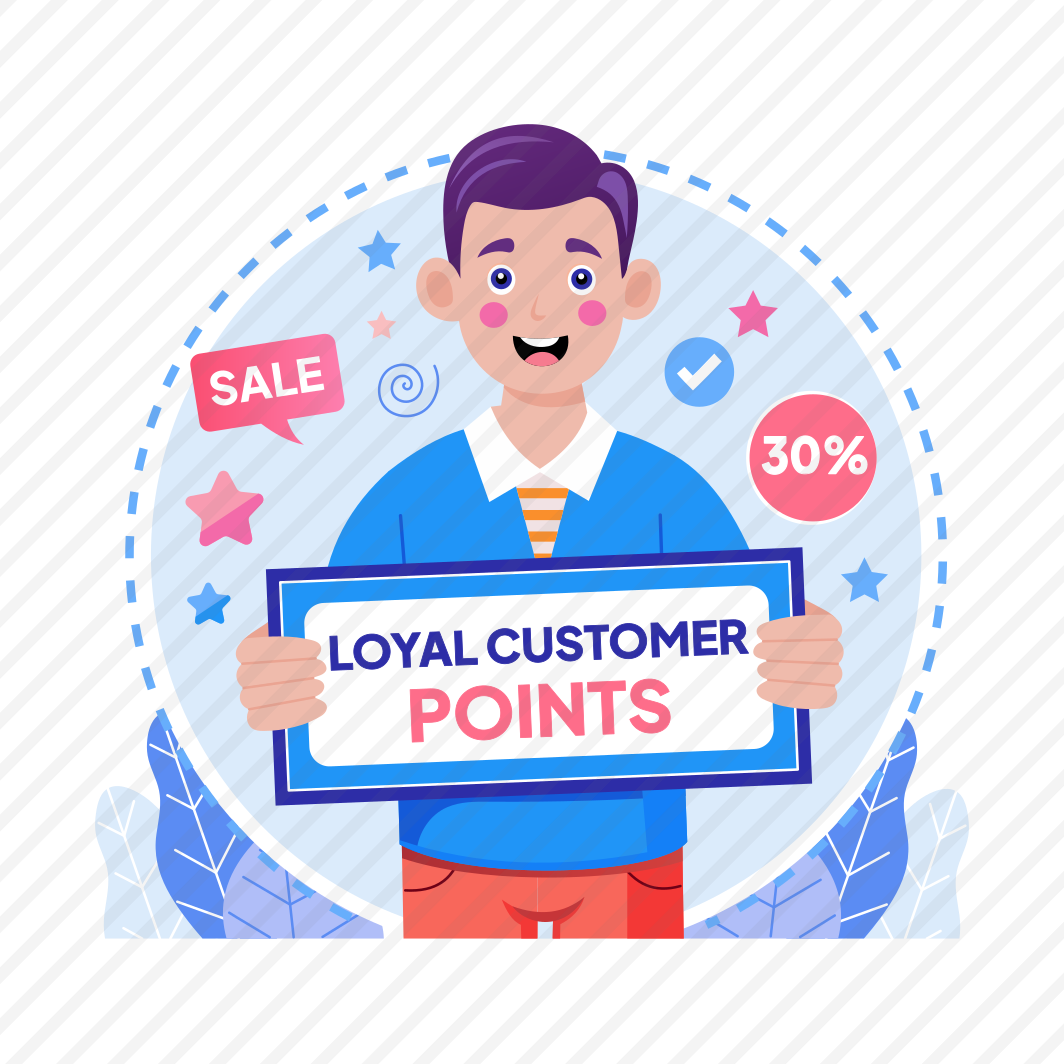 Loyal Customer, Points, Reward, Promotion, Satisfaction, preview