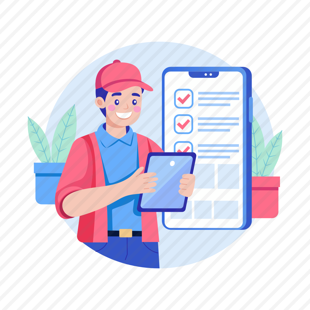 Order Delivery, Confirmation, Verification, Logistics, Delivery Man preview