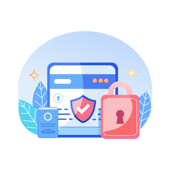 Payment Protection, Secure, Safe, Protected, Privacy, illustration