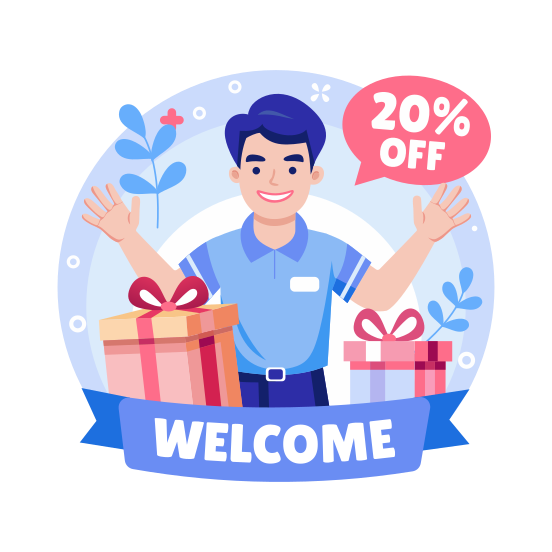 Salesman, Salesperson, Seller, Helper, Happy, illustration