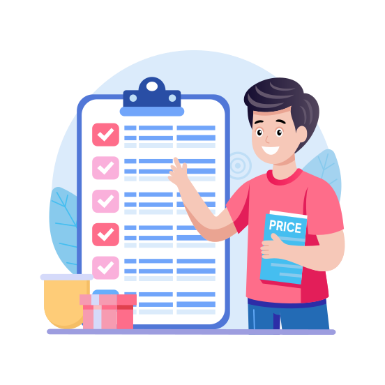 Shopping List, Checklist, Item List, Buying, Purchasing illustration