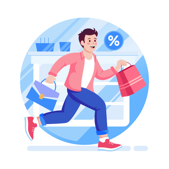 Shopping Sale, Promotion, Offer, Rebate, Discount illustration