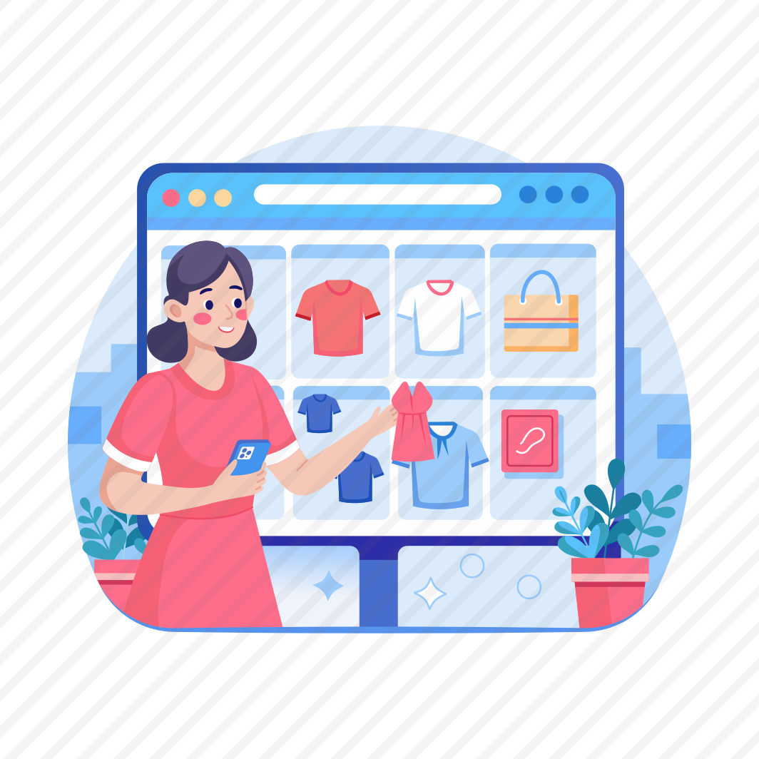 Shopping Website, Customer, Browsing, Clothing, Purchasing, preview