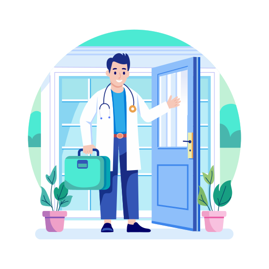 Doctor Visit, Medical, Healthcare, Professional, Consultation illustration