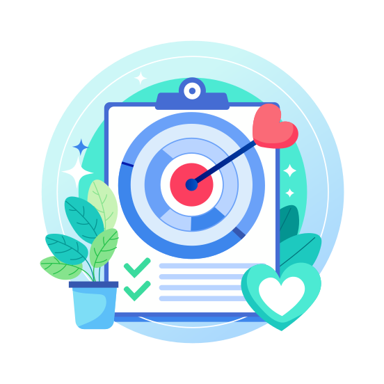 Health Goal, Medical, Healthcare, Fitness Goal, Purpose illustration