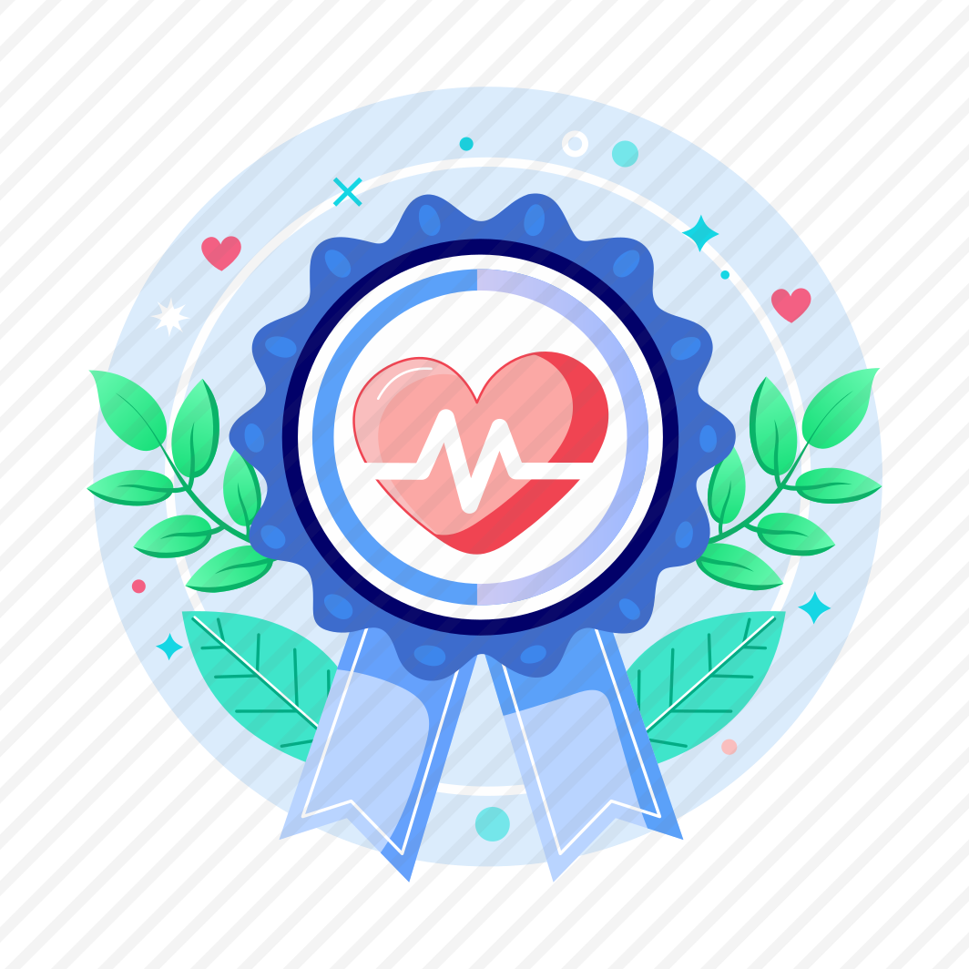 Healthcare Badge, Medical, Cardiology, Heart Rate, Award preview