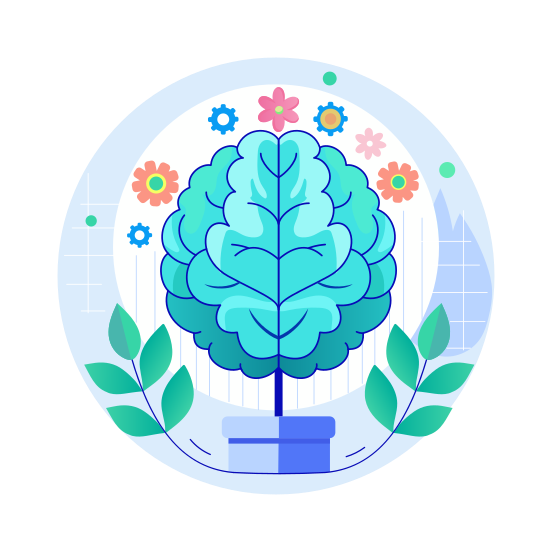 Mindfulness, Meditation, Mental Health, Psychology, Growth illustration
