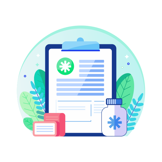 Prescription, Medication, Report, Chart, Medical illustration