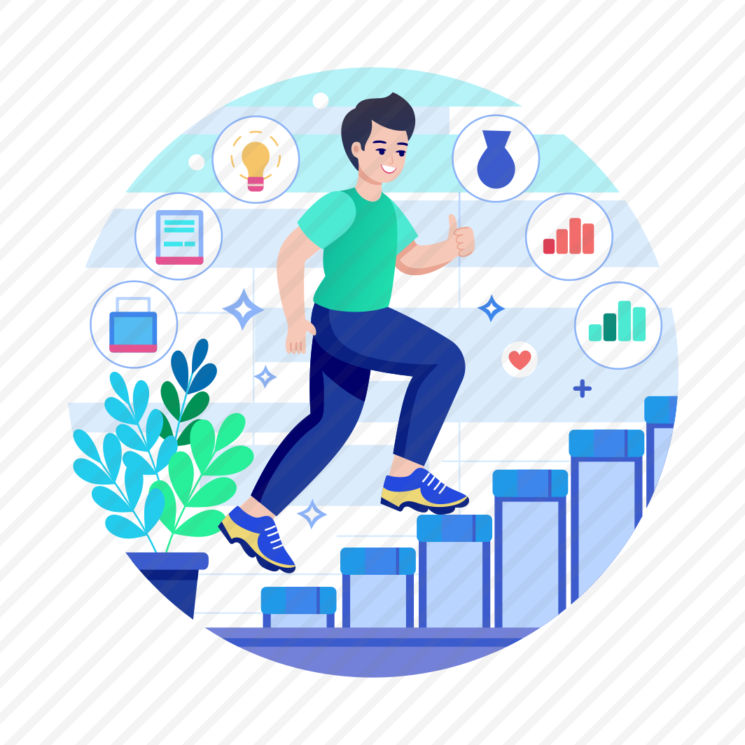 Step Goal, Improvement, Development, Growth, Lifestyle, preview