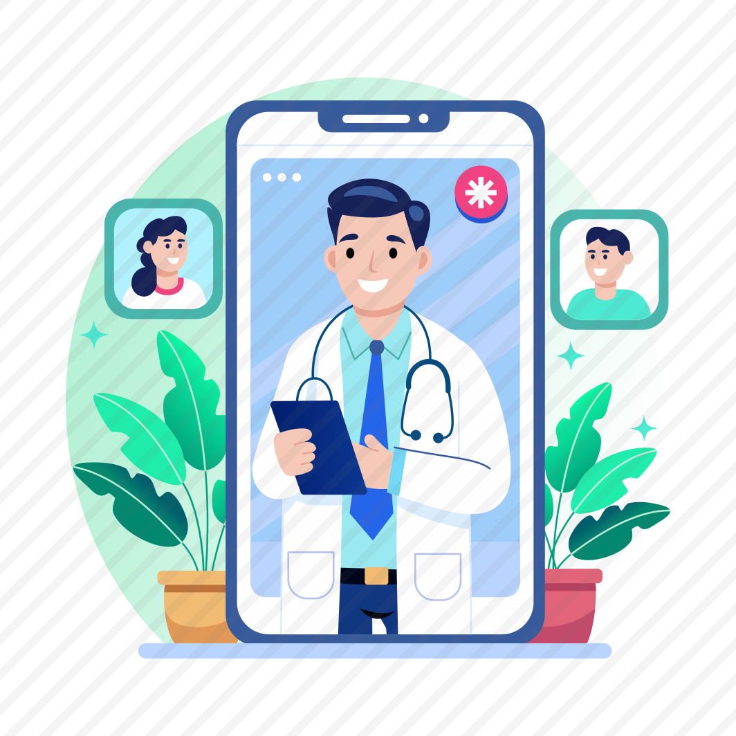 Teleconsultation, Medical App, Doctor, Checkup, Treatment preview