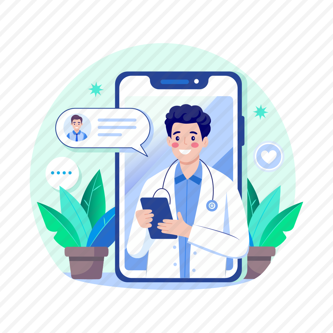 Telehealth, Teleconsultation, Treatment, Checkup, Doctor preview