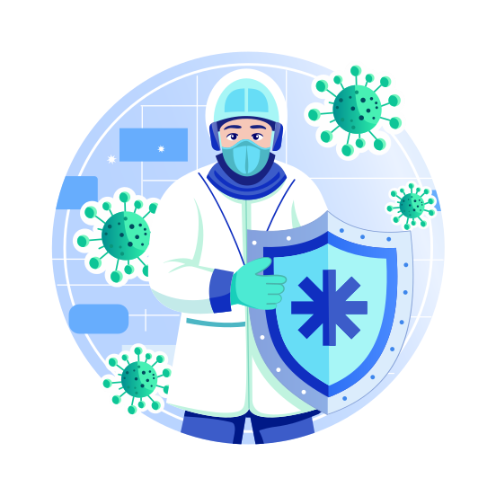 Virus Protection, Prevention, Bacterial Infection, Disease, illustration