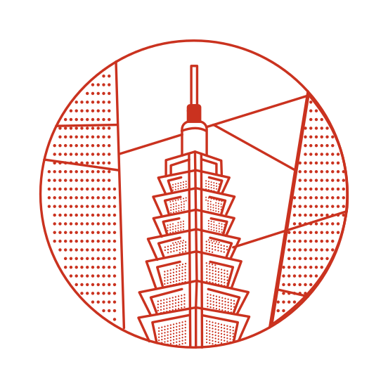 Taipei Tower, Skyscraper, Landmark, Building, Structure, illustration