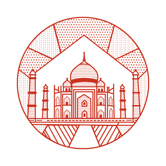Taj Mahal, Islamic, Landmark, Building, Structure, illustration