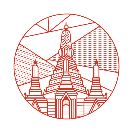 Wat Arun, Temple, Landmark, Building, Structure, illustration