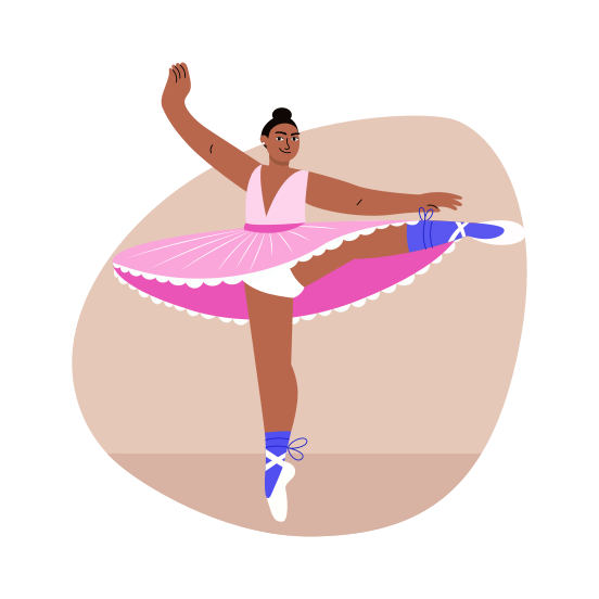 Ballerina Dance, Ballet, Posing, Performing, Artist, illustration